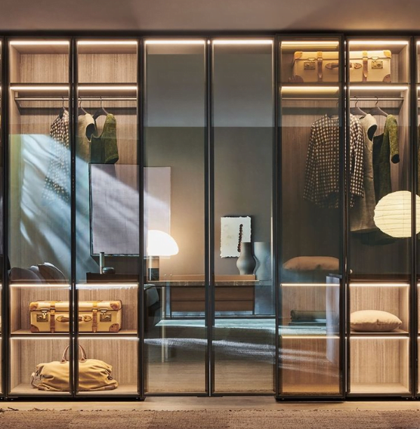 Fitted Glass Door Wardrobe Design 3