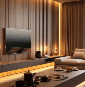 modern Media wall ideas UK