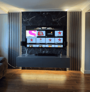High-end media wall