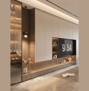 Luxury TV media wall design