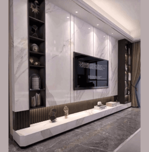 Luxury living room media wall