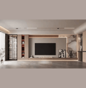 TV Unit designs with fireplace